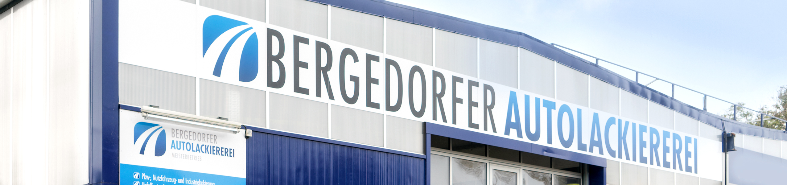 Bergedorfer Autolackiererei - Halle mit BAL-Schriftzug, Hamburg-Bergedorf